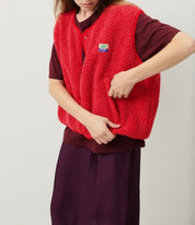 Dames mouwloze vest met knopen voor in de lente