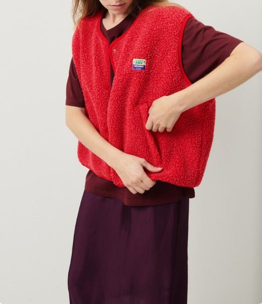 Dames mouwloze vest met knopen voor in de lente