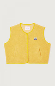 Dames mouwloze vest met knopen voor in de lente