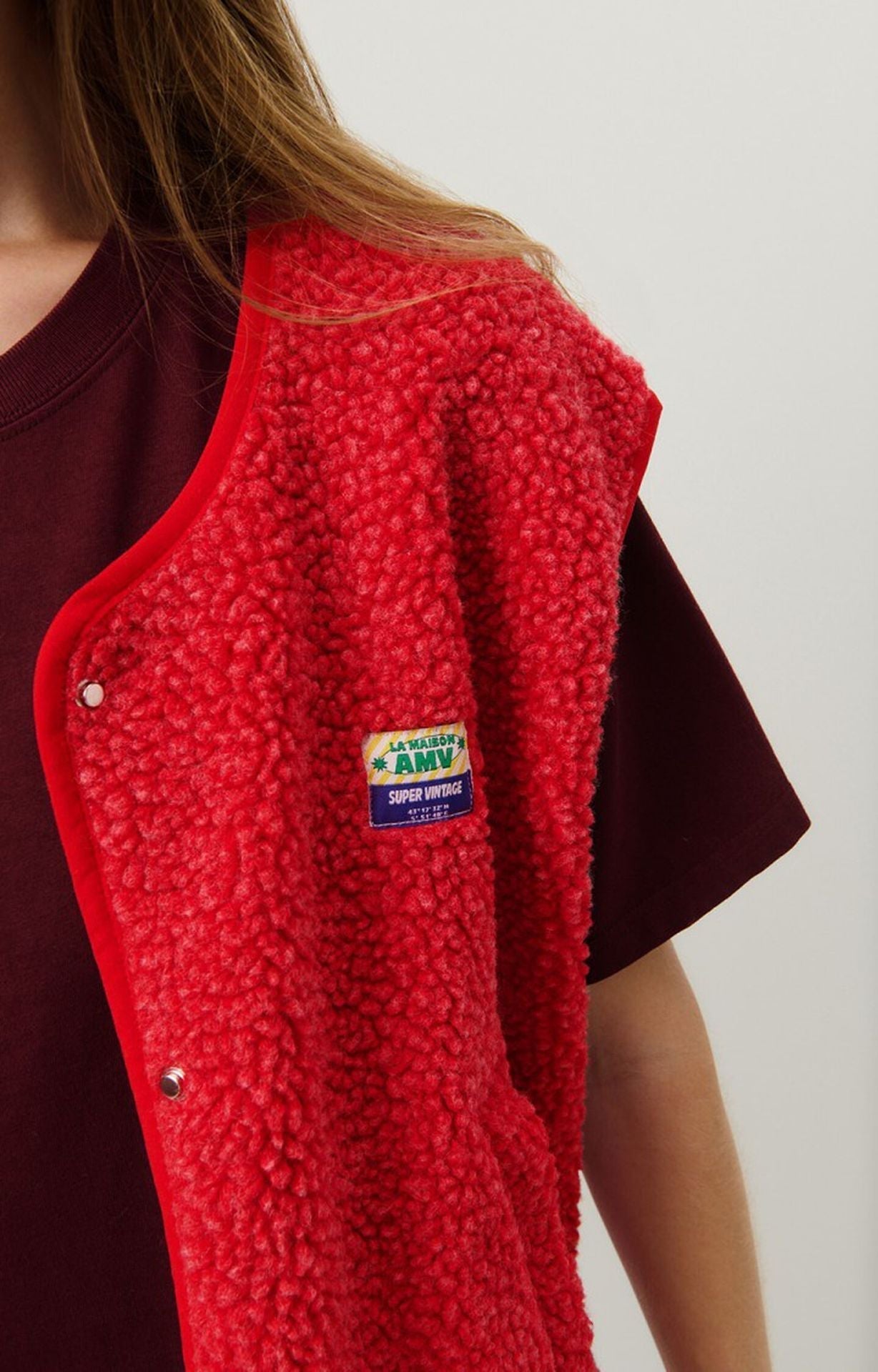 Dames mouwloze vest met knopen voor in de lente