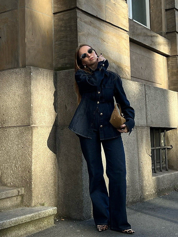 Dames denim set | Spijkerjack en spijkerbroek