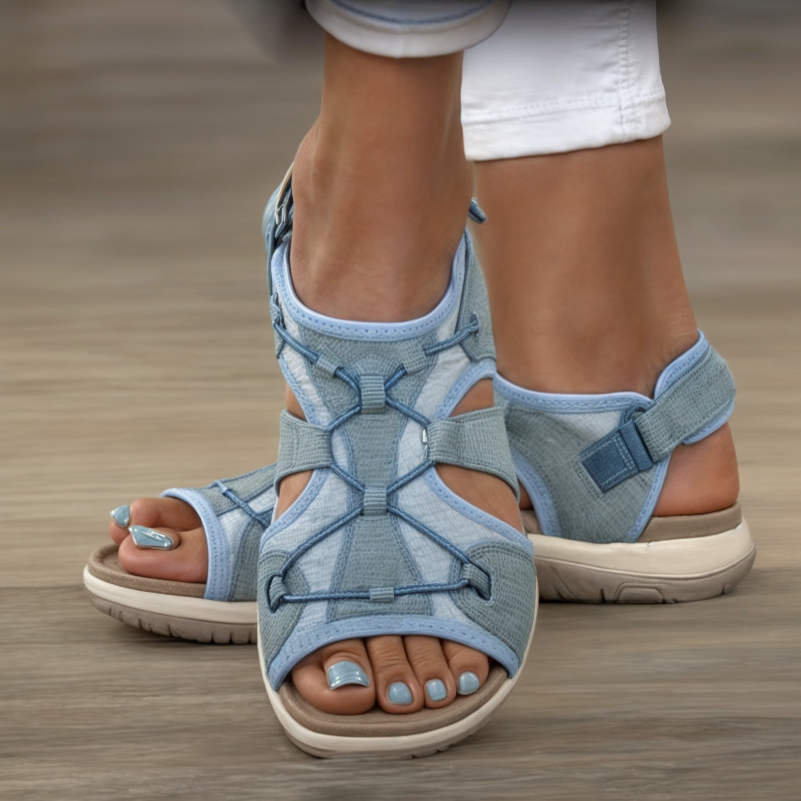 Dames sandalen met open teen voor de lente en zomer