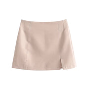 Dames blazer set met cropped blazer en mini rok