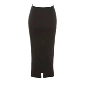 Dames zomerjurk halter met cut-out detail en split