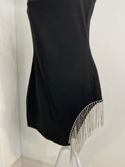 Dames zomerjurk asymmetrisch met ketting split