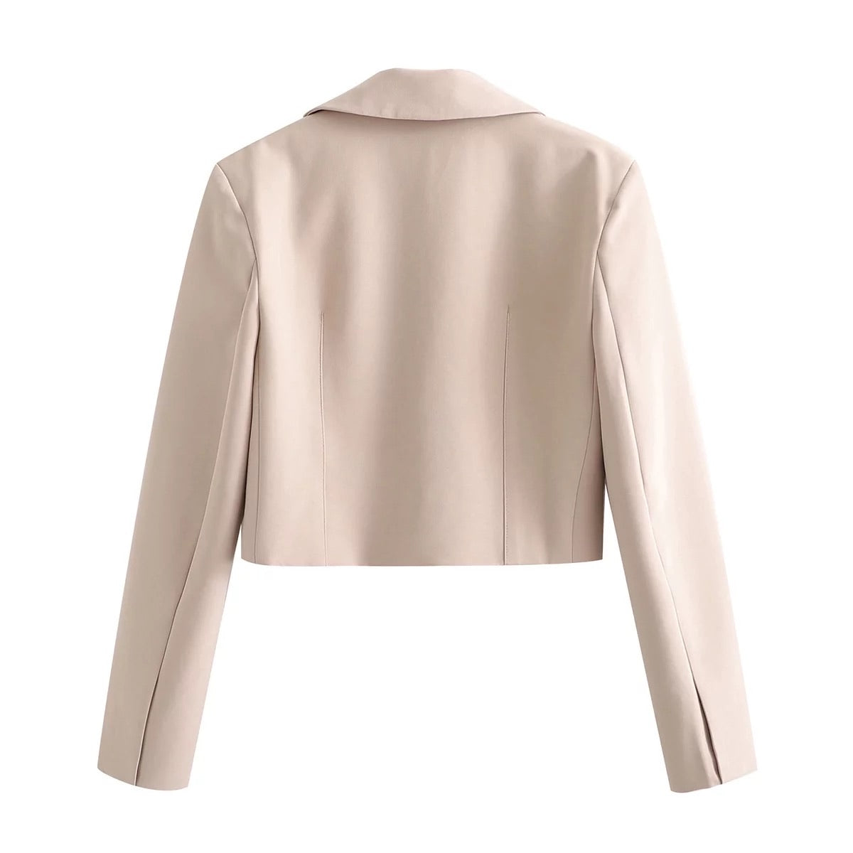 Dames blazer set met cropped blazer en mini rok