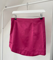 Dames satijnen mini rok in roze