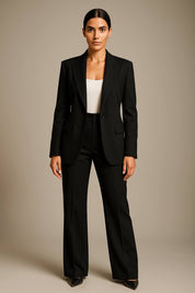 Dames blazer-pantalon set | Elegante colbert met rechte pantalon