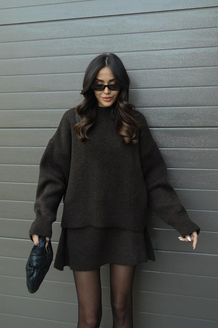 Dames Gebreide Set | Trui en Rok | Superzachte Co-ord  | Winter Set