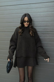 Dames Gebreide Set | Trui en Rok | Superzachte Co-ord  | Winter Set