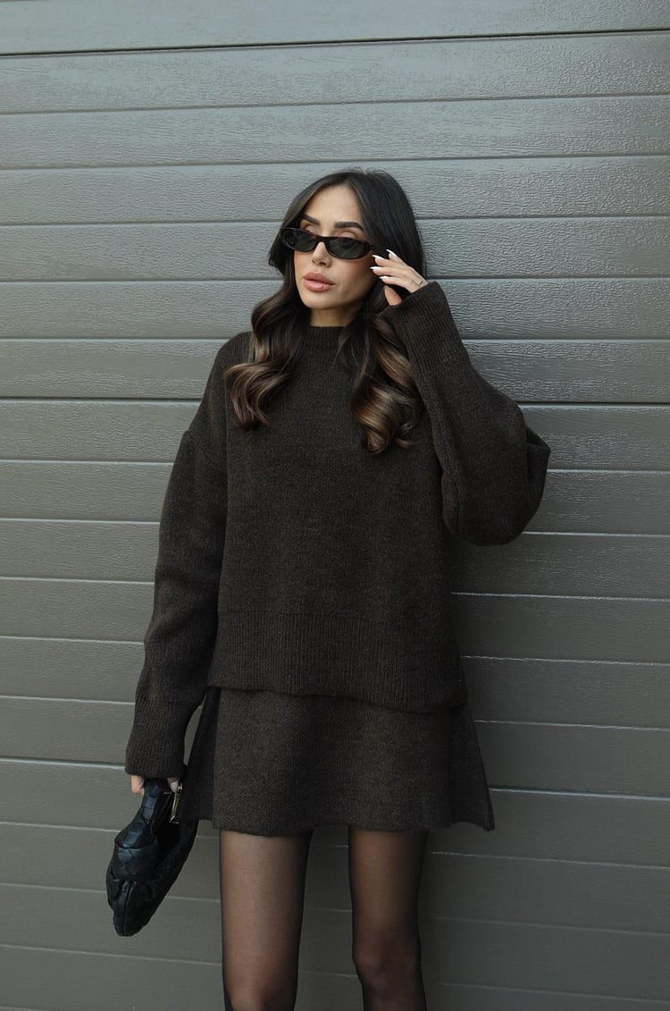 Dames Gebreide Set | Trui en Rok | Superzachte Co-ord  | Winter Set