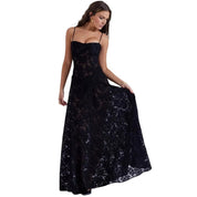 Elegante Corset Maxi Jurk met Bloemenprint - Avondjurk