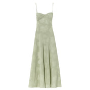 Elegante Corset Maxi Jurk met Bloemenprint - Avondjurk