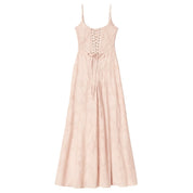 Elegante Corset Maxi Jurk met Bloemenprint - Avondjurk