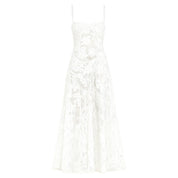 Elegante Corset Maxi Jurk met Bloemenprint - Avondjurk