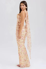 Strapless Corset Minirok met Netstof