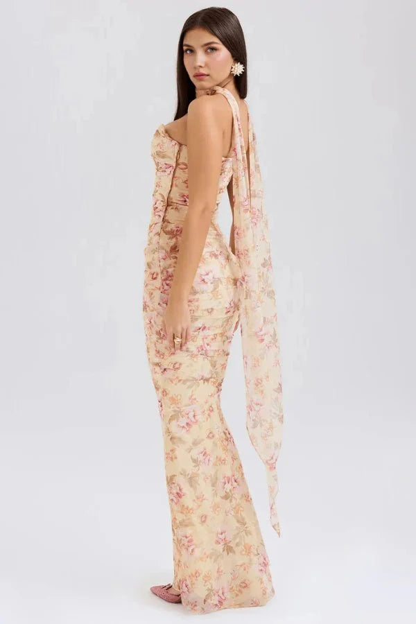 Strapless Corset Minirok met Netstof