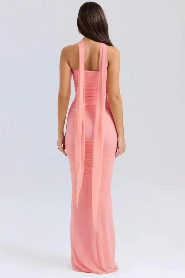 Strapless Corset Minirok met Netstof