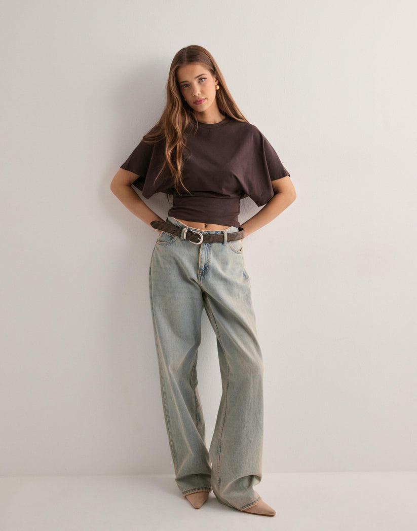 Ladies summer crop top - Tailored and wide sleeves