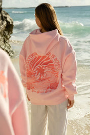 Oversized hoodie dames | Comfortabele hoodie met print op de rug