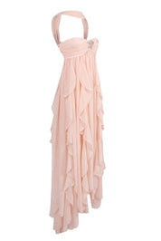 Dames zomerjurk maxi met volants en ster detail