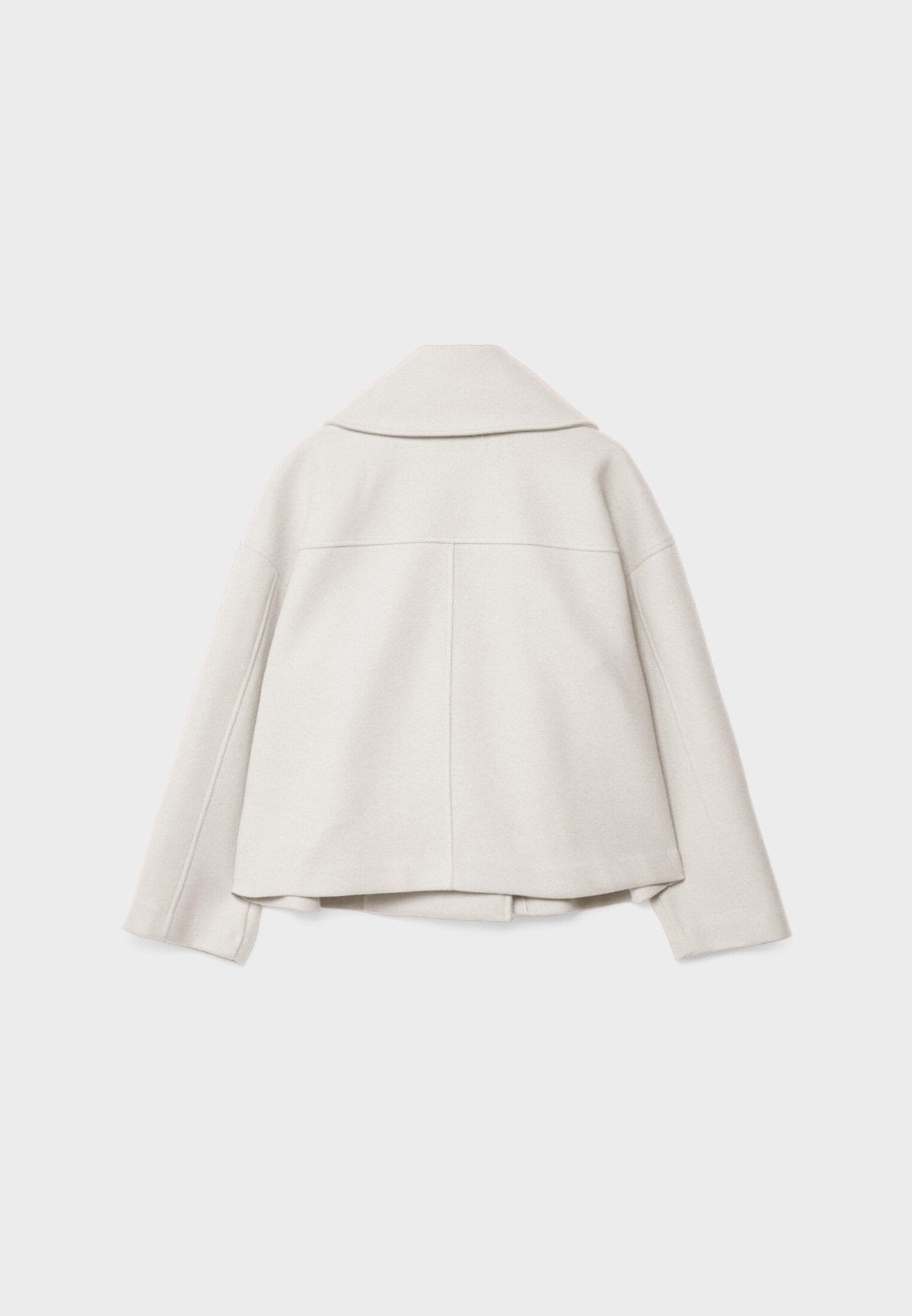 Dames korte jas | Elegante korte jas met knopen en brede kraag