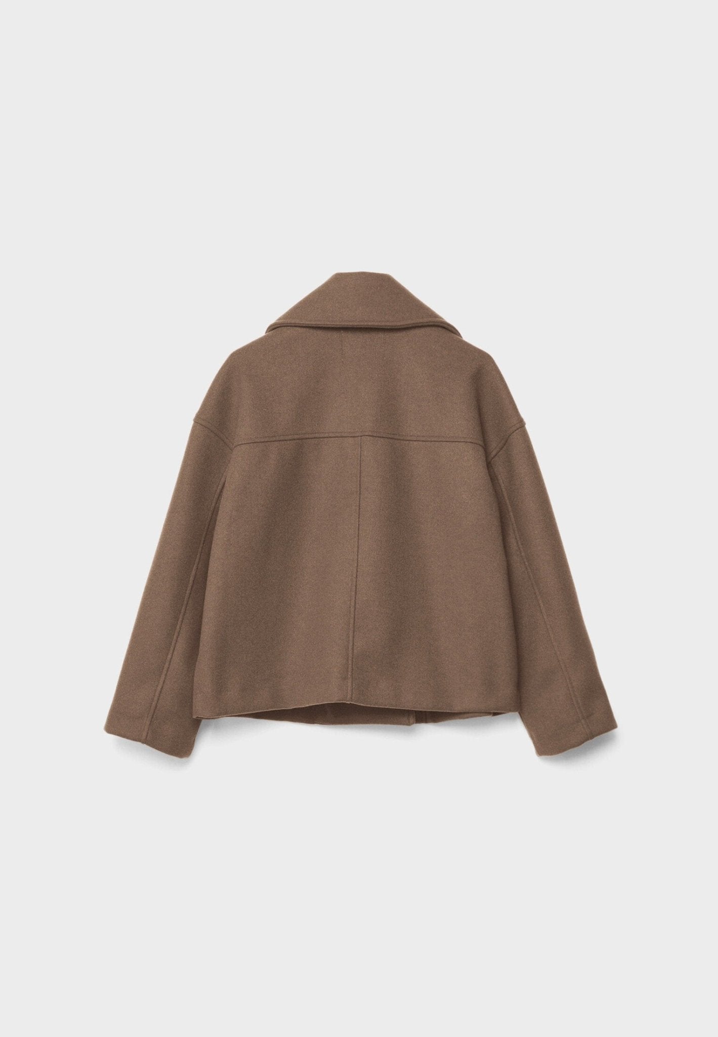 Dames korte jas | Elegante korte jas met knopen en brede kraag