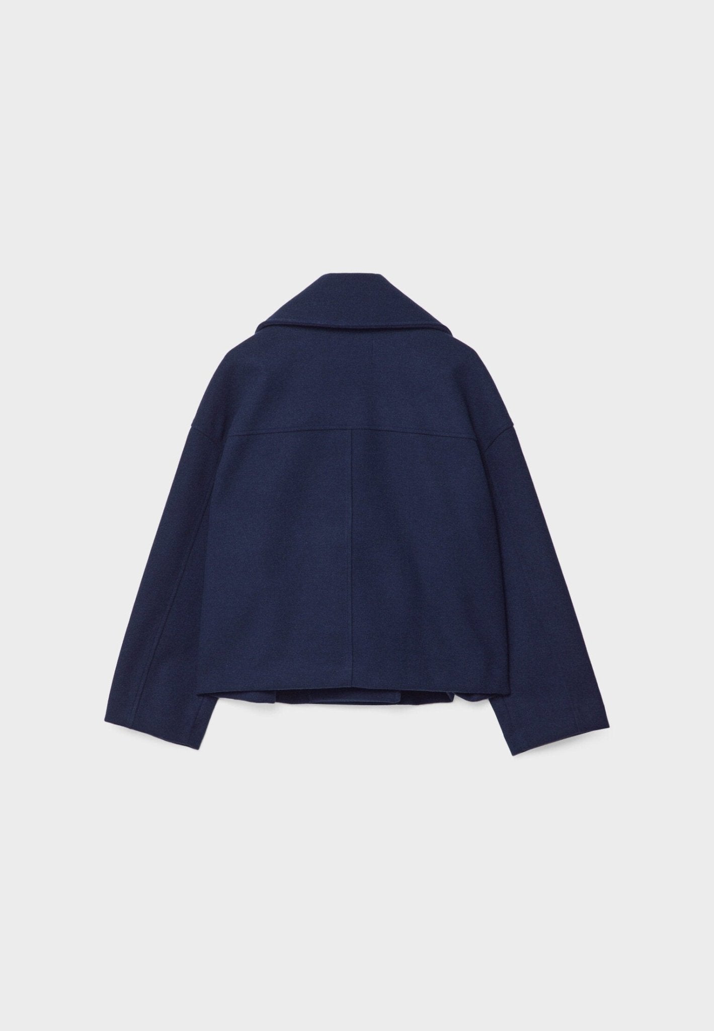 Dames korte jas | Elegante korte jas met knopen en brede kraag