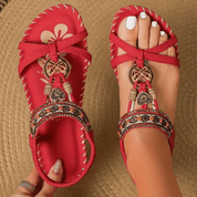 Women's sandals with elastic band for everyday use