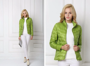 Dames pufferjack | Dun gewatteerd winterjasje met hoge hals