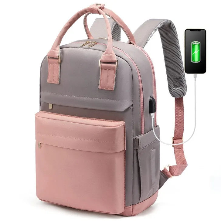 Waterdichte dames rugzak | Met USB Poort en laptopvak