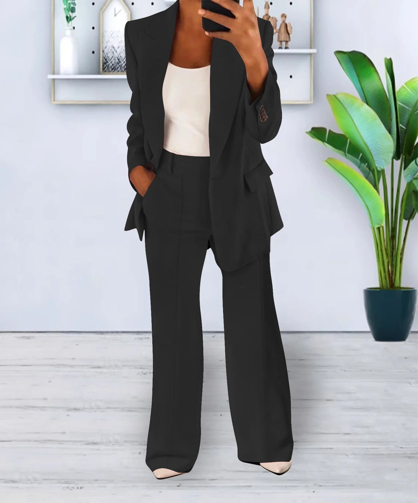 Dames blazer-pantalon set | Stijlvol pak voor werk, kantoor & formele look