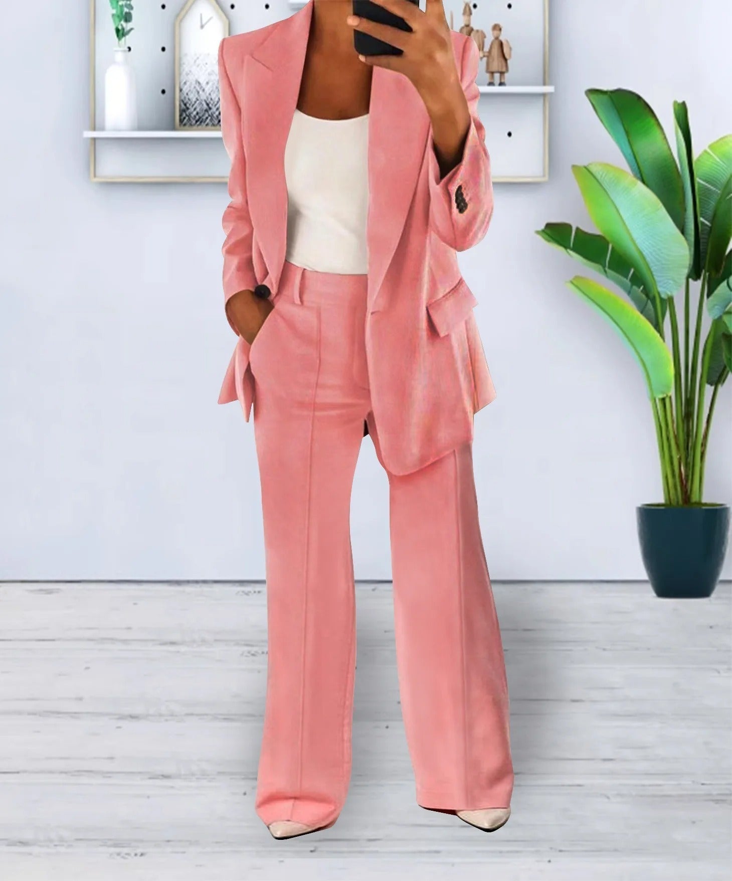 Dames blazer-pantalon set | Stijlvol pak voor werk, kantoor & formele look