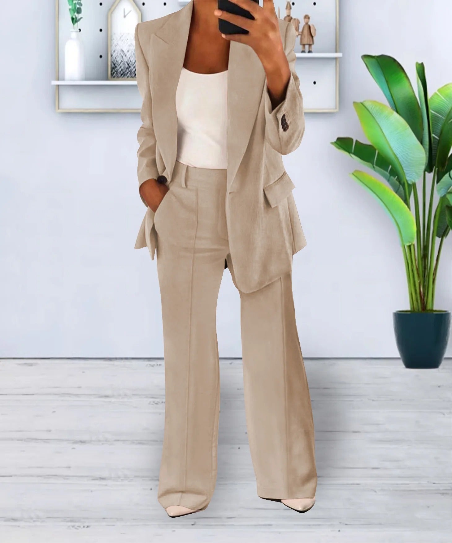 Dames blazer-pantalon set | Stijlvol pak voor werk, kantoor & formele look