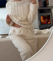 Dames pyjama set van zachte fleece - Fluffy