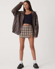 Leren look jas dames - Oversized met handige zakken