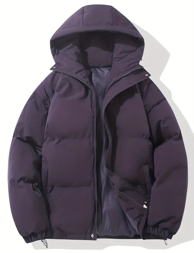Warme damesjas met capuchon