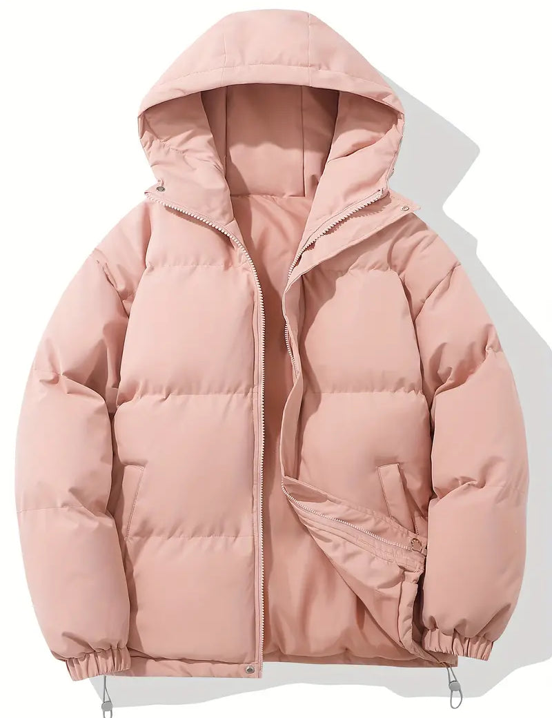 Warme damesjas met capuchon