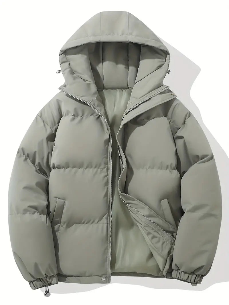 Warme damesjas met capuchon