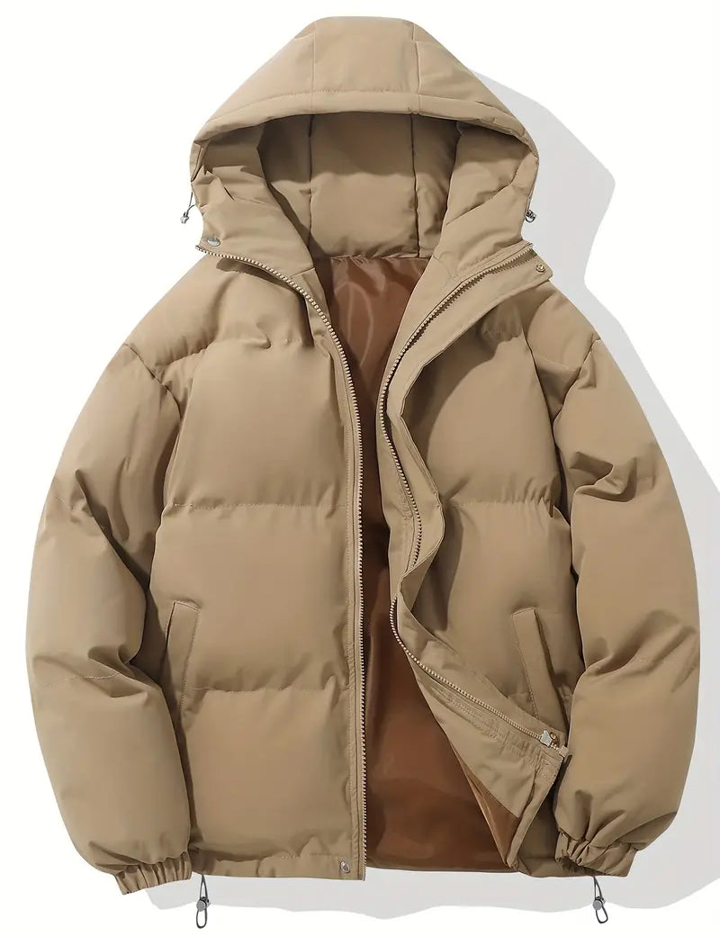 Warme damesjas met capuchon