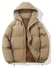 Warme damesjas met capuchon